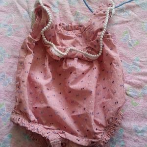 Red and white. Baby bodysuit